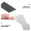 4Pz Strisce Metallo Argento Per Bacheca Ufficio E 5