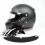Accessorio Casco Vintage Pelle Con Blocco Raggi Uv Nero 9