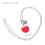 Collana Racket Pingpong Sportiva Unico 2