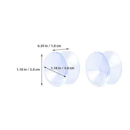 30Pz Ventose Doppia in PVC Chiaro Per Soprammobili E Tavoli 1
