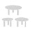 3PCS Round Acrylic Display Stand Clear L12cm M10cm 1