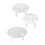 3PCS Round Acrylic Display Stand Clear L12cm M10cm 16