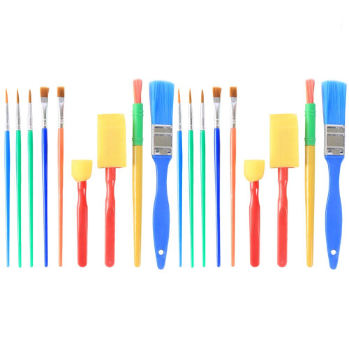 18Stk Set Rot Ergonomisch Für Kinder Künstler 1