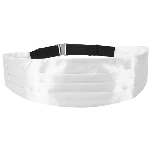 Fascia Sposa Uomo Bianca in Tessuto E Ferro Comfort E Stile