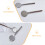 2Pz Mini Cucchiaini Viso Argento in Zinco Per Cura 5