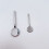 2Pz Mini Cucchiaini Viso Argento in Zinco Per Cura 8