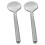 2Pz Mini Cucchiaini Viso Argento in Zinco Per Cura 10