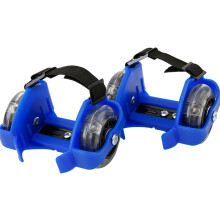 1Paar Blauwe Kids Hielwiel Rolschaatsen En Slijtvast