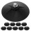 10Pz Base Per Boxe Con Ventose Antiscivolo in Gomma Nera 1