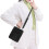 Borsa Da Fiorista Nera in Pelle Con Tracolla E Organizer 3