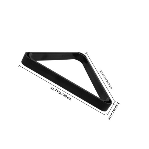 Stevig Zwart Pool Table Billiard Frame Rack 1