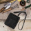 Borsa Da Fiorista Nera in Pelle Con Tracolla E Organizer 7