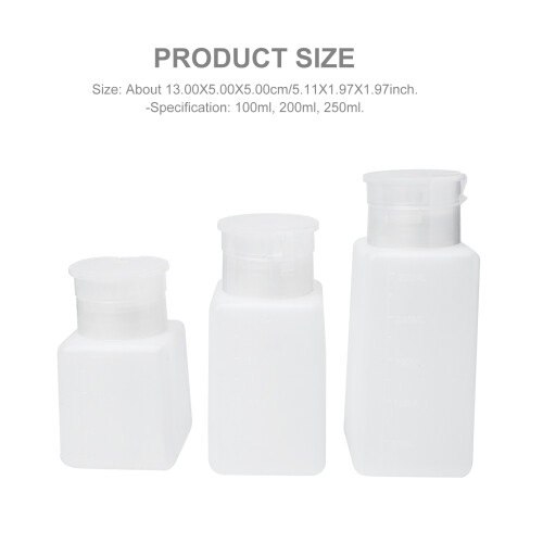 3Pièces Bouteilles Push-Down Plastique Usage Domestique 1