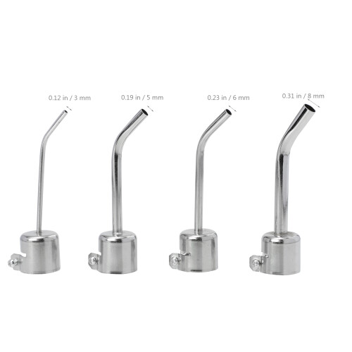 4Pièces Aluminium Argentées Air Chaud Pour Outils De Soudure 1