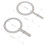 2St Multifunctionele Rvs Baking Cup Rim Beschermringen 2