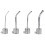 4Pièces Aluminium Argentées Air Chaud Pour Outils De Soudure 5
