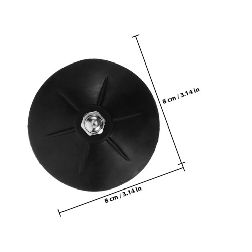 10Pz Base Per Boxe Con Ventose Antiscivolo in Gomma Nera 1