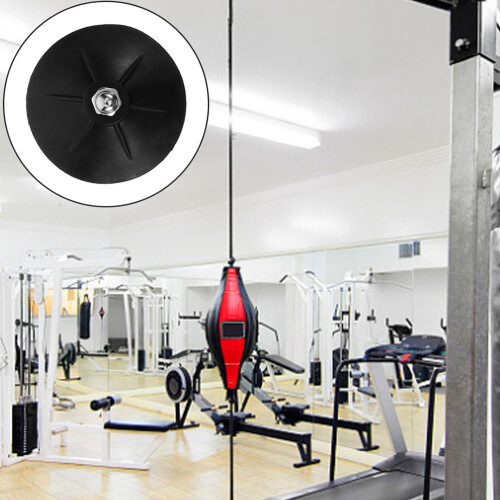 10Pz Base Per Boxe Con Ventose Antiscivolo in Gomma Nera 2