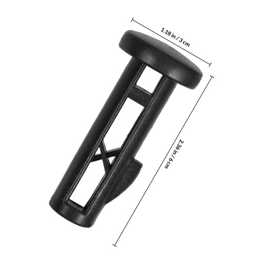 10Pz Chiusure Coperchio Bidone Ruote Resistente Nero 1