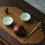 Slat Tea Tablemat L - Japanese Zen Cloud Pattern 9