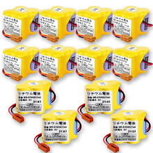 12pcs BR2/3AGCT4A 6V 4400mAh PLC Lithium Battery Pack for Fanuc CNC A98L00310025 LongLife Backup