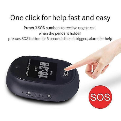 4G GPS Tracking Pendant V45(Black) 2