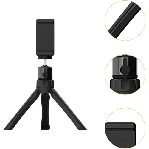 Phone Stands Phone Mount Slidable Adjustable Foldable Portable Desktop Stand Mini Camera Tripod for Mobile Phone Camera 2