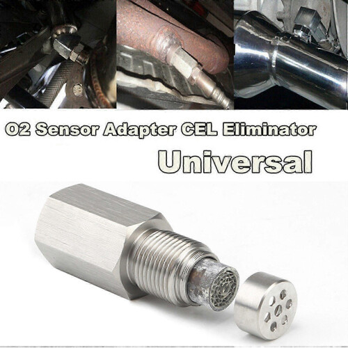 M18X1.5 O2 Oxygen Sensor Adapter with Filter Elements for Decat Hydrogen O2 Extender Spacer CEL Fix 2