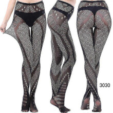 (style 28) 3 Pairs Lace Patterned Tights Fishnet Floral Stockings Small Hole Pattern Leggings Tights Net Pantyhose - Pengj