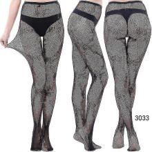 (style 31) 3 Pairs Lace Patterned Tights Fishnet Floral Stockings Small Hole Pattern Leggings Tights Net Pantyhose - Pengj