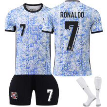 (blue, S) (#7 RONALDO) 24/25 Portugal away Football Jersey for Kids and Adults