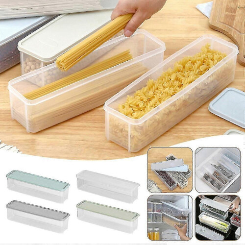 (Light Blue) Pasta Containers Large Capacity Spaghetti Keepers Box for Spaghetti Pasta 2
