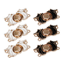 6Pièces Clips Cape Chat Rétro Alliage Zinc Pour Couture