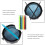 5Paires Baguettes Percussion Nylon Multiusage Couleurs Variées 8