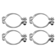 4Pcs High Strength Metal Bike Cable Holder Clips Silver Adjustable