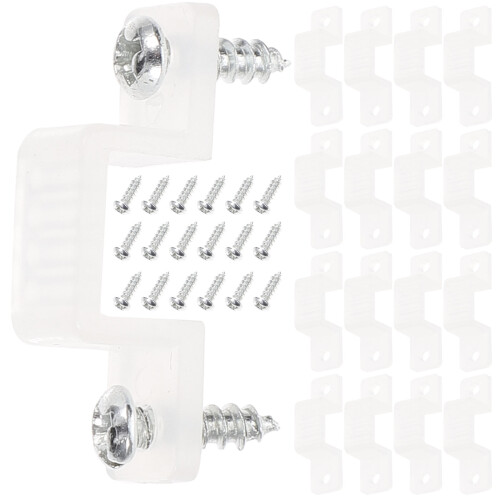 100Pièces Pinces De Fixation En Silicone Pour Bande LED Durable
