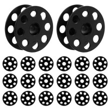 20Pcs Black Iron Bobbin Holder Case for Sewing Machine Durable Storage