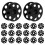20Pcs Black Iron Bobbin Holder Case for Sewing Machine Durable Storage 1