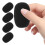 5Pièces Housses Microphone Noires En Éponge Adaptées Micro Gooseneck 1