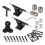 1Ensemble Ensemble Roulements Roues Pont Skateboard Aluminium Noir Durable 1