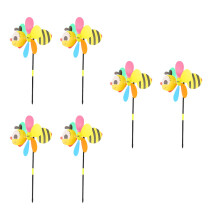 6Pièces Jeux Éoliennes Cartoon Pour Jardin Et Intérieur