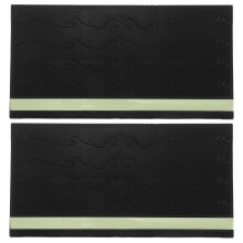 2Pcs Robot Vacuum Doorway Ramp Black Plastic Non-Slip Glow in The Dark