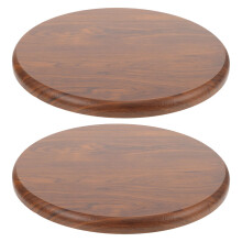 2Pz Sedile Tondo in Legno Con Cuscino Per Sgabelli Bar
