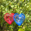 2Pièces Décor Vent Rotatif Jardin ABS Anti- 7