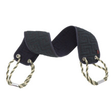 Serviette Exfoliante Noire En Bande Longue Pour Corporel