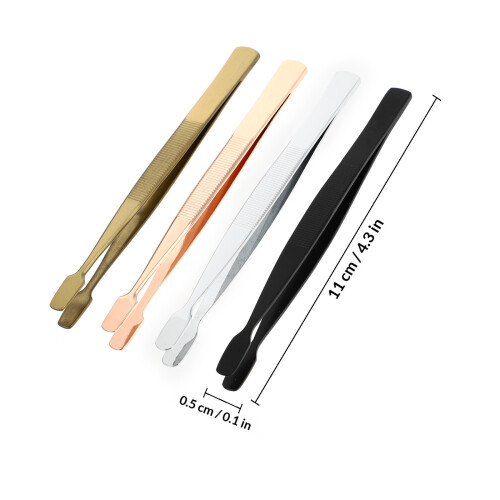 4Pièces Pinces Timbres Acier Antistatique 1