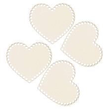 4Pièces Fond Rigide En Bois Beige Pour Sac À Faire Soi-Même
