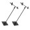 2Pcs Black Adjustable T Banner Holder Stand for Tabletop Advertising 1