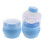 2Pcs Compact Sky-Blue Puff and Container for Travel Use 1