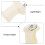 20Pièces Embouts Rail Rideaux Beige Solides 4